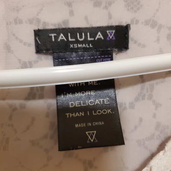 #4 -Aritzia Talula lacey lined blouse - Picture 2 of 2